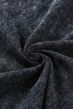 Load image into Gallery viewer, Black Acid Washed T Shirt &amp; Drawstring Shorts Loungewear Set