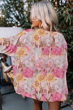 Load image into Gallery viewer, Pink Floral Blouse