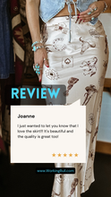 Load image into Gallery viewer, Vintage Print Satin Maxi Skirt