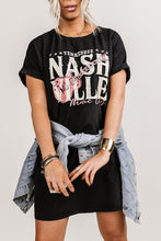 Load image into Gallery viewer, Black Nashville Music Festival T-Shirt Dress