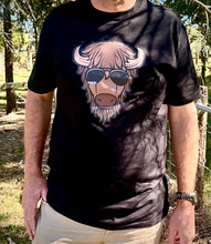 Load image into Gallery viewer, Bison head with Aviators - Organic Tee