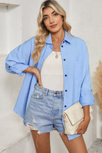 Load image into Gallery viewer, Sleeve Pocketed Tunic Shirt