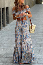Load image into Gallery viewer, Off Shoulder Maxi Dress