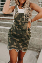 Load image into Gallery viewer, Green Camo Overall Dress