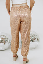 Load image into Gallery viewer, Sequin Drawstring Waist Pants
