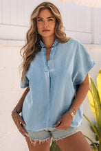 Load image into Gallery viewer, Loose Denim Blouse
