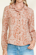 Load image into Gallery viewer, Vintage Floral Button Up Shirt