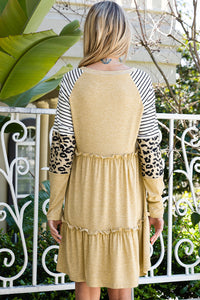 Leopard Patchwork Dress