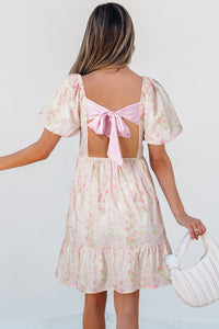 Baby Pink Floral Backless Dress - Authentic country clothing from Working Bull