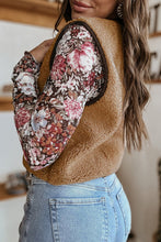 Load image into Gallery viewer, Beige Fleece Tie Front Vest - authentic country clothing from Working Bull