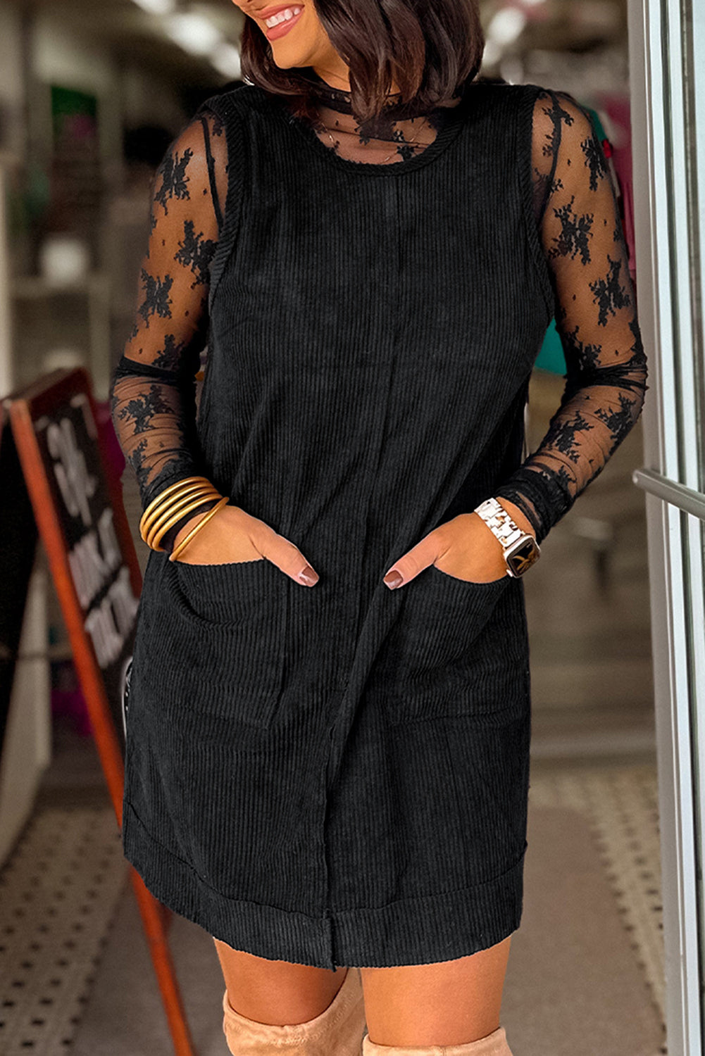 Corduroy Sleeveless Dress - authentic Country Fashion from Working Bull