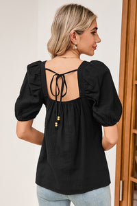 Crochet Square Neck Blouse - Authentic Country Fashion from Working Bull