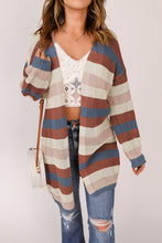 Load image into Gallery viewer, Dark Blue Block Stripped Cardigan - authentic country fashion from Working Bull
