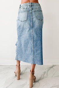 Distressed Denim Skirt - authentic country fashion from Working Bull