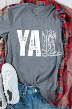 Load image into Gallery viewer, Grey YALL Boots Tee - authentic country fashion from Working Bull