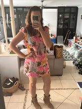 Load image into Gallery viewer, Pink Floral Boho Dress