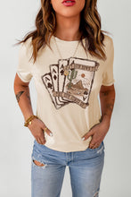 Load image into Gallery viewer, Khaki Western Poker T-Shirt - authentic country fashion from Working Bull