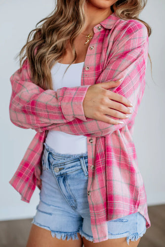 Pink Plaid Long Sleeve Shirt - authentic country fashion from Working Bull
