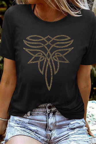Rhinestone Boot Stitch Tee - authentic country fashion from Working Bull
