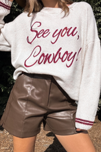 Load image into Gallery viewer, &#39;SEE YOU COWBOY&#39; Embroidered Sweater - authentic country clothing from Working Bull
