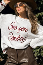 Load image into Gallery viewer, &#39;SEE YOU COWBOY&#39; Embroidered Sweater - authentic country fashion from Working Bull