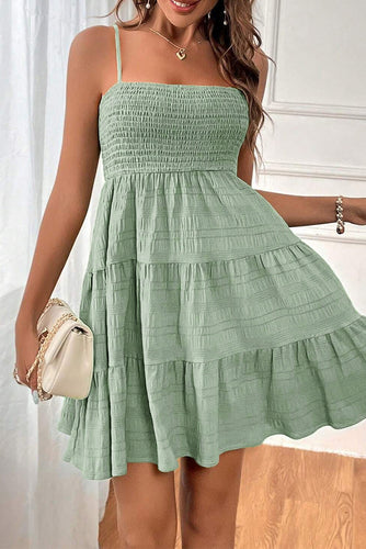Smoke Green Spaghetti Strap Dress - authentic country clothing from Working Bull