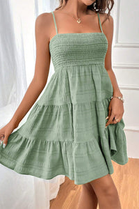 Smoke Green Spaghetti Strap Dress - authentic Country Clothing from Working Bull