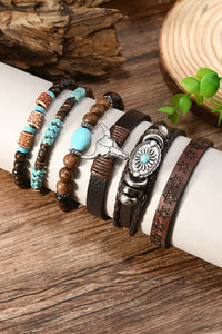 Turquoise Beaded Bracelet Set - authentic country accessories from Working Bull