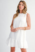 Load image into Gallery viewer, White Eyelet Shift Dress - Authentic country fashion from Working Bull