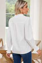 Load image into Gallery viewer, White Floral Boho Shirt | Authentic Country Clothing from Working Bull
