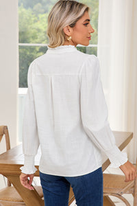 White Floral Boho Shirt | Authentic Country Clothing from Working Bull
