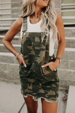 Load image into Gallery viewer, Green Camo Overall Dress