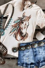 Load image into Gallery viewer, Aztec Horse Tee - authentic country fashion from Working Bull