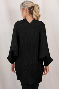 Batwing Oversized Cable Knit Cardigan