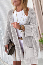 Load image into Gallery viewer, Batwing Oversized Cable Knit Cardigan