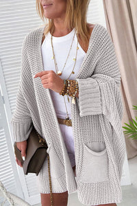 Batwing Oversized Cable Knit Cardigan