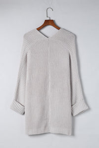 Batwing Oversized Cable Knit Cardigan