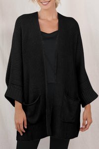 Batwing Oversized Cable Knit Cardigan