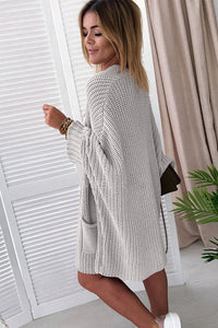 Batwing Oversized Cable Knit Cardigan