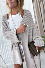 Load image into Gallery viewer, Batwing Oversized Cable Knit Cardigan