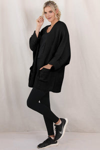 Batwing Oversized Cable Knit Cardigan