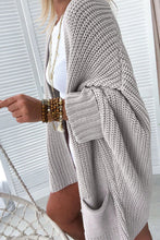 Load image into Gallery viewer, Batwing Oversized Cable Knit Cardigan
