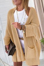 Load image into Gallery viewer, Batwing Oversized Cable Knit Cardigan