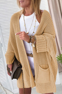 Batwing Oversized Cable Knit Cardigan