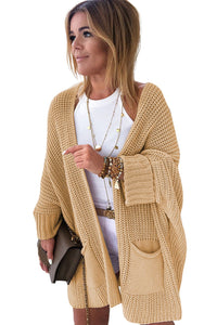 Batwing Oversized Cable Knit Cardigan