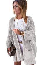 Load image into Gallery viewer, Batwing Oversized Cable Knit Cardigan