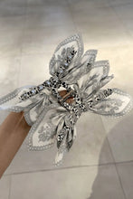 Load image into Gallery viewer, Black Paisley Floral Print Bow Knot Hair Clip - authentic country fashion from Working Bull