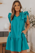 Load image into Gallery viewer, Tiered Ruffled Dress - Available in Khaki and Green