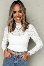 Load image into Gallery viewer, Lace Long Sleeve Top