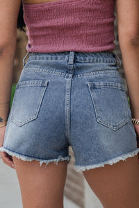 Pearl Beaded Denim Shorts - authentic country fashion from Working Bull